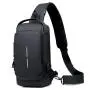 WTB028 New Fashion Chest Bag Men's Messenger Bag Waterproof PU Leather Shoulder Sling Bag Waterproof Custom Logo for Men
