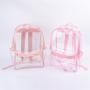 Keymay New Design Back to School Gift Stadium Approved Backpack Clear Plastic PVC Backpack Transparent Backpack for School