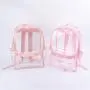 Keymay New Design Back to School Gift Stadium Approved Backpack Clear Plastic PVC Backpack Transparent Backpack for School