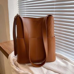 ZF372 New PU Leather Women's Bag Fashion Trend Versatile High Quality Design Sense Single Shoulder Bag Cross Body Bucket Bag
