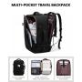 LOVEVOOK Carry on Backpack Flight Approved with 3 Packing Cubes laptop travel backpack bag with usb duffel bags for men women