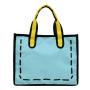 HR346 Women Cute 3D 2D Carton Bags Reusable Student Kids Children Handbag Boys Girls Gifts Nylon Shopping Tote Bags