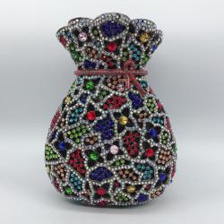 Low Price Of Brand New Money Pouch Bag Money Sparkle Purse Crystal And Rhinestone Evening Bags