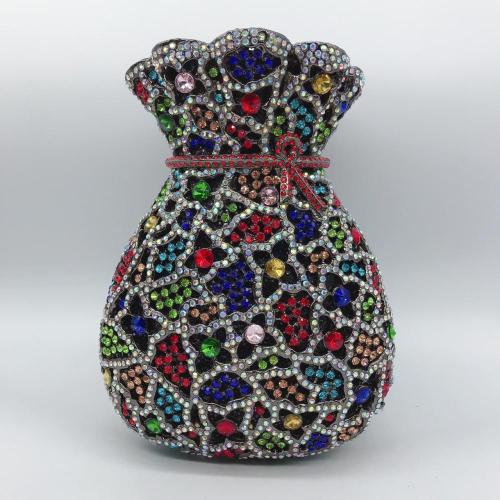 Low Price Of Brand New Money Pouch Bag Money Sparkle Purse Crystal And Rhinestone Evening Bags