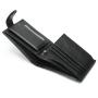 Black Leather Wallet for Men Genuine Leather RFID Blocking Trifold Stylish Wallet With Coin Pocket Money Slip Card Holder