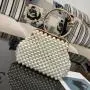 Popular bridal wedding handbags for women luxury handwoven embroidered evening dress bag evening bags pearl handbag