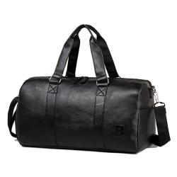 High Quality Custom Private Label Leather Travel Bag Men valise de voyage Duffel Handbag with Shoe Compartment