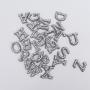 Keymay 4.5cm Height Rhinestone Full Set Alphabet Self Adhelsive Embroidery Pearl Letter Patches DIY Sticker Patch