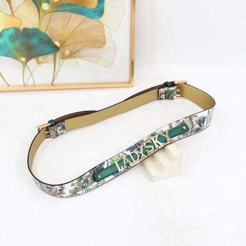 fashion ladies belt quality personalized women belt with letter metal Belt in the jeans or in the skirt special customization