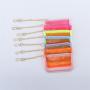 Keymay New Design 7 Multi Colors Lightweight Stadium Approved Transparent Cute Card Holder Clear PVC Keychain Clear Coin Purse