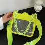 2023 New style summer transparent crossbody bag women shoulder bag PVC clear bag