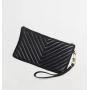Custom Long Fashion PU Wristlet Quilted Lady Clutch Bag Key Wallets