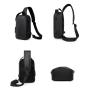 ZWY186 Wholesale Oxford Waterproof Men Fashion USB Chest Bag Combination Lock Casual Crossbody Bag Outdoor Travel Shoulder Bag