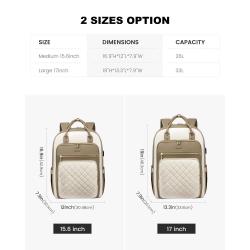 LOVEVOOK 15.6 17 Inch Business College School Computer Backpack Bag Purse with USB Port Casual Travel Laptop Backpack for Women