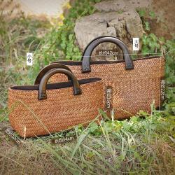 2020 New Hand Woven Women Purse Tote Bag Simple Girls Handbag For Summer