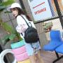 Shoulder bag female Korean fashion casual simple schoolbag ladies small backpack mini chest bag