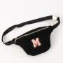 Keymay Outdoor Sports Running Winter  Fuzzy Waist Bags Belt Pouch Teddy Fanny Pack