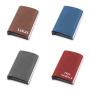 Automatic Pop Up Credit Card Holder RFID Blocking Function PU Leather Wallet With Aluminum Metal Card Case