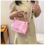 New 2024 Fashion Women's Bag Trend Indentation High Texture Retro Mother And Son Bag Pu Ribbed Single Shoulder Messenger Handbag