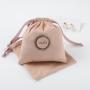 Flexography Custom Logo Printing Microfiber Jewelry Cosmetic Gift Bag Microfiber Suede Drawstring Bag Faux Suede Bag