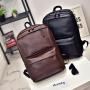 ZF011 Customized Casual Sports Travel Waterproof Bag New Polyester Outdoor Backpack PU Leather Fashion Shoulders School Bag