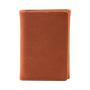 Genuine Leather Mens Trifold Wallet Personalized Slim Front Pocket RFID Card Wallet