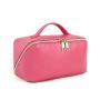 Fashion Design PU Vegan Leather Cosmetic Pouch RPET Small Makeup Bag