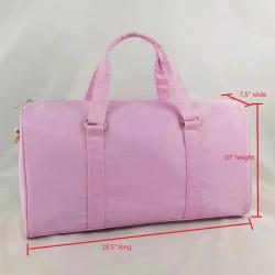 Low MOQ Stock Waterproof Chenille Patches Custom Nylon Men Women Travelling Handbags Weekend Duffel Bag