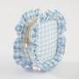 New Wholesale Checkered Plated edge Toilet Zipper Ruffled Hot Sale Plaid Preppy Cosmetic Bag Gingham Makeup Bags