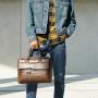 Factory Direct Wholesale Maletin Briefcase Men Vintage Laptop Briefcase Custom Casual Messenger Briefcase Leather