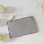 Fashion Leather Credit Card Holder Women Coin Purse Wallet Custom Saffiano Leather RFID Blocking Zipper Card Holder