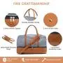 Realer Fashion stripes style 2pcs/set PU Canvas Overnight Duffel Bag with Shoe Compartment Waterproof Luggage Duffle Travel Bags