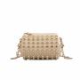 Fashion Willow Nail 2023 New Mini Head Bag Personality Chain High Texture Women's Bag Fashion Pu Zipper One Shoulder Bucket Bag