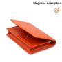 Personalized Pocket Bifold Wallets with Magnetic Closure Sublimation Premium Split Real Reql Leather Mini Business Card Holder