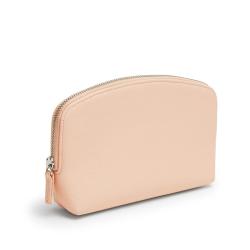 Stock PU Vegan Leather Pink Purse Travel Toiletry Bag for Women Girls Gifts Portable Daily Storage Organizer Small Makeup Pouch