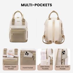 LOVEVOOK Cute Daypack for School Travel Party Stylish Waterproof Backpack Purse with USB Port Mini Backpack for Women Girls