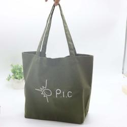 Custom Logo Printed Large Canvas Cotton Tote Bag For Shopping Organic Canvas Cloth Shopping Bag