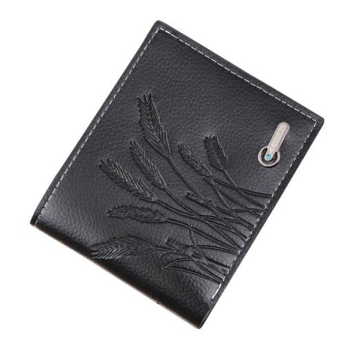 Men's Multi-Card Cross-Border Embossed Wallet Short Horizontal Business Leisure Coin Purse with Waterproof Feature