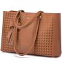 2022 LOVEVOOK 15.6in PU  school shoulder tote Bags women  Large Office Work handbags girls Briefcase Laptop tote bags for women