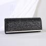 Glitter women long clutch bags with chain shiny dinner dress clutch purses and handbags for women evening bags factory wholesale