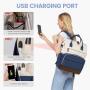 LOVEVOOK 15.6 17 In Large Work Business Travel Backpack Purse with USB Waterproof Cute School Bags Laptop Backpack for Women Men