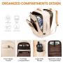 LOVEVOOK quilted high quality carry on 17in laptop backpack hiking notebook school bag large 40L flight approved travel backpack