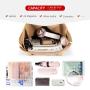 LOVEVOOK Foldable Soft PU Leather Bag Set 2 pcs Wallet and Purse Clutch Minimalist Women Shoulder Totes Bags.