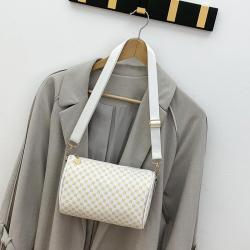 2024 New Printed Women's Shoulder Bags Portable Fashionable Cylindrical Bags Factory Wholesale Niche Trend