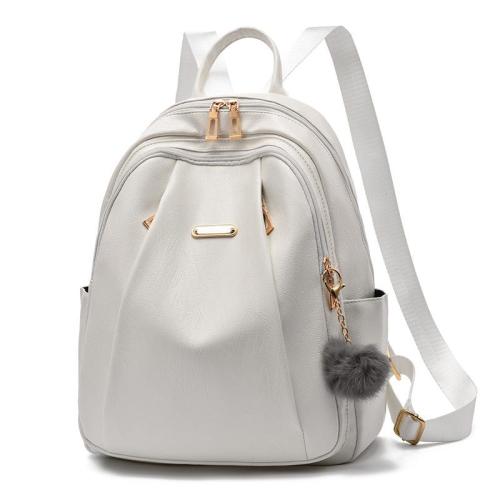 2024 Fashion velvet women's Leisure Bags laptop Women's Leather design custom backpack