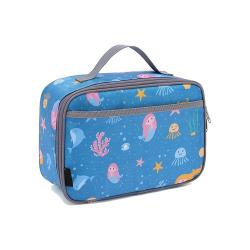 sublimation lunch ba outdoor square food Cooler Bag  aluminum foil waterproof leakproof Color cooler bag eco-friendly lunch bag