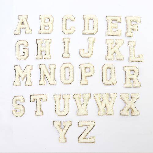 Keymay 5.5cm Custom Embroidered Big Logo Colorful Embroidery Towel Chenille Letters Patches for Bags Accessories