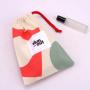 Eco-friendly Single String Cotton Gift Skincare Cosmetic Pouch Reusable Promotion Custom Logo Makeup Packaging Muslin Bag