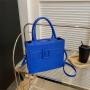 2023 New Fashion High Capacity Shoulder Bag Women's Solid Color Crossbody Bag PU Leather Thread Crossbody Bags For Women