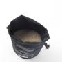 Round Bottom Organic Canvas Drawstring Bag Black Canvas Candle Packaging Pouch